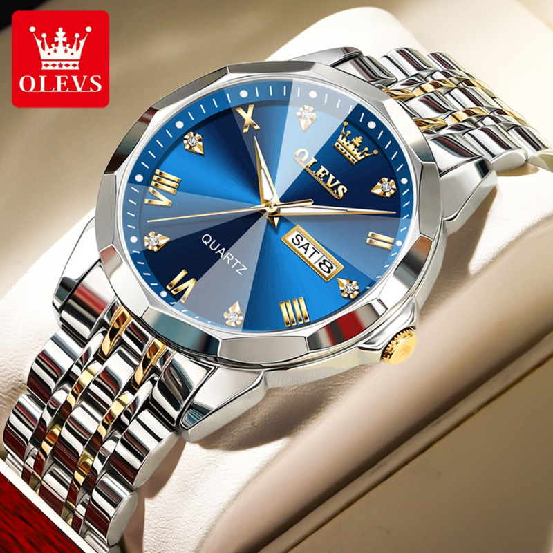 OLEVS 9931 Original  Brand Quartz Stainless Steel Strap Wrist watch Retro Hot Style