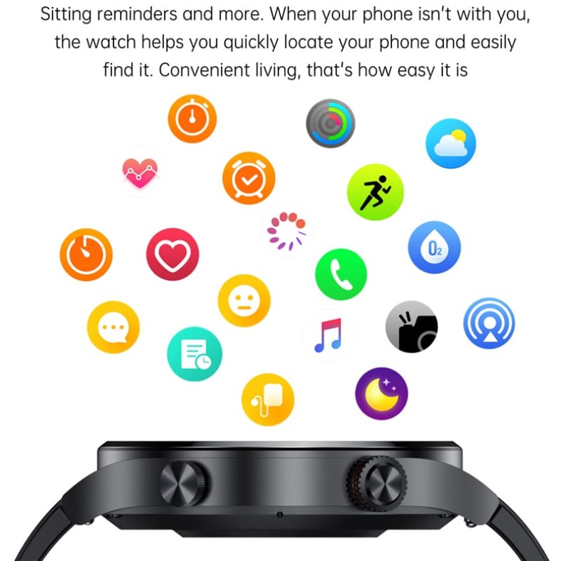 LIGE BW0382 PPG+BP+  NFC Bluetooth Call Smart Watch Men HD Screen Sports watches with extra sillicon straf