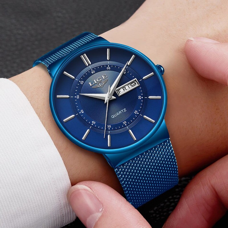 LIGE 9949 Ultra Thin Quartz Blue