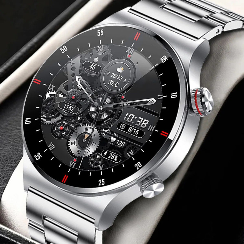 2025 LIGE BW0382 NFC Smart watch Men Heart rate Full touch sports Fitness Watches Bluetooth Call for Android iOS smart watch