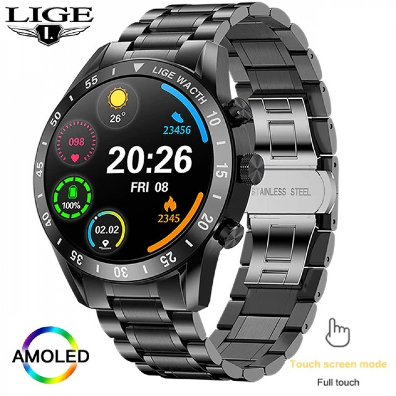 LIGE WB0321 New Bluetooth Call Smart Watch Men