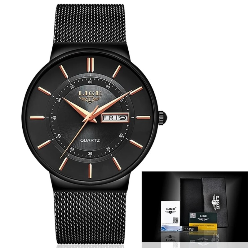 LIGE 9949 Ultra Thin Quartz Black
