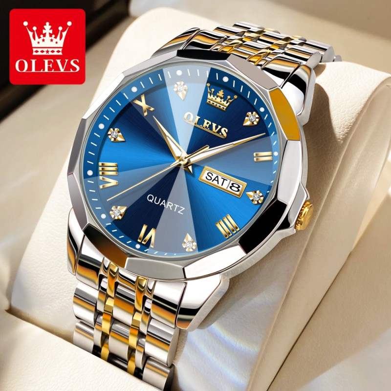 OLEVS 9931 Original  Brand Quartz Stainless Steel Strap Wrist watch Retro Hot Style