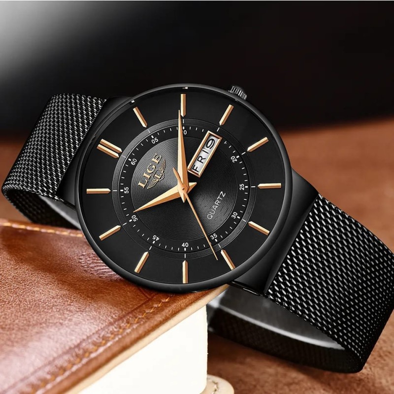 LIGE 9949 Ultra Thin Quartz Black
