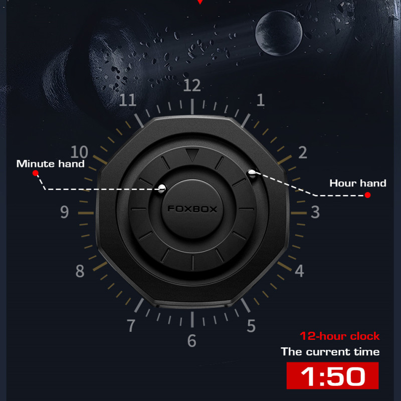 FOXBOX 2025 FB0075 New Fashion magnetic force, Creative Stainless steel Waterproof Quartz Mens Watch