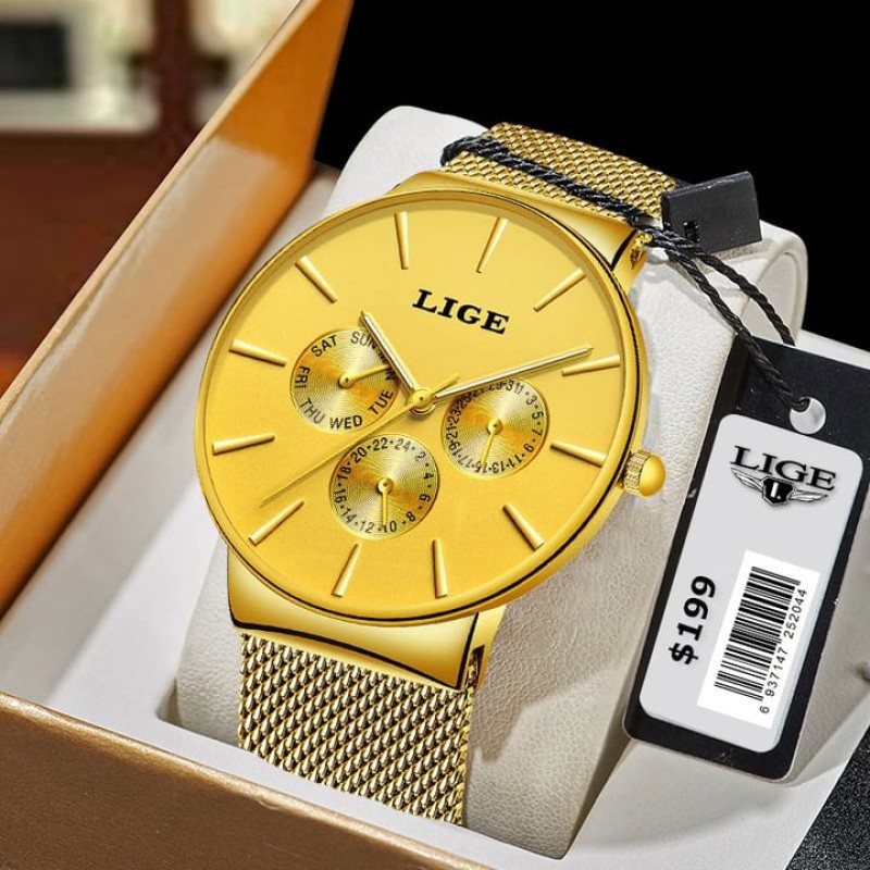 LIGE 6898 Luxury SWISH Watch