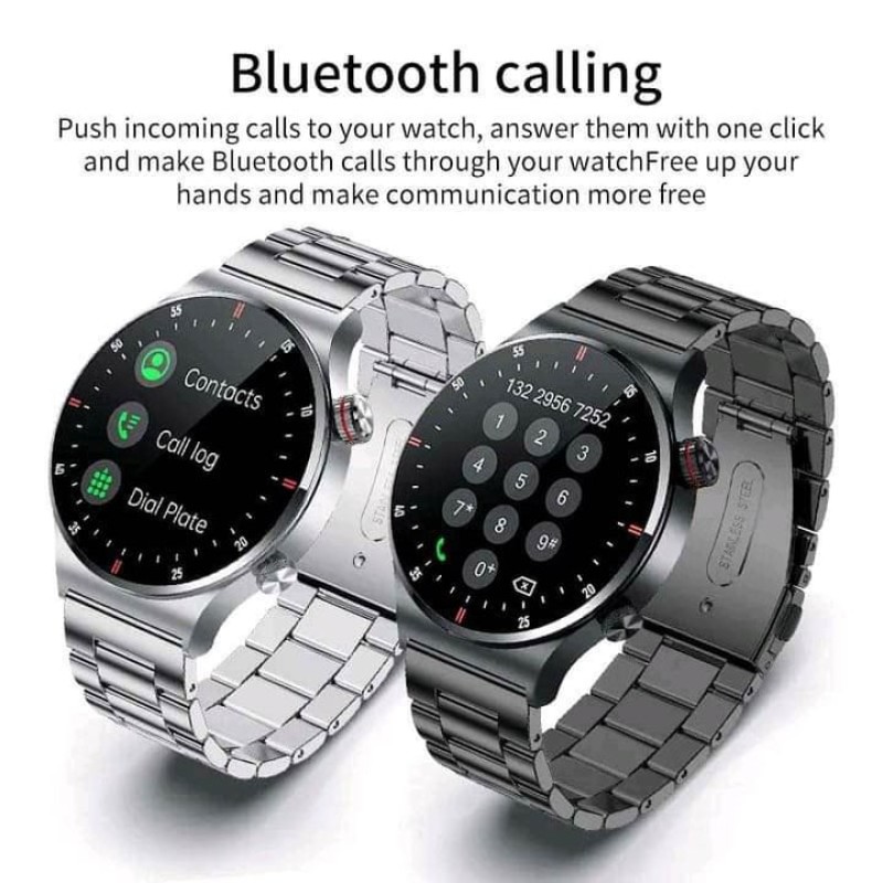 LIGE BW0382 PPG+BP+  NFC Bluetooth Call Smart Watch Men HD Screen Sports watches with extra sillicon straf